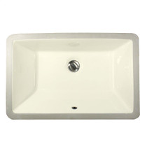 Nantucket Sinks  19 Inch X 11 Inch Undermount Ceramic Sink In Bisque UM-19x11-B