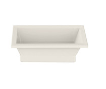 Aiiki 6636 Acrylic Drop-in End Drain Hydrofeel Bathtub in Biscuit