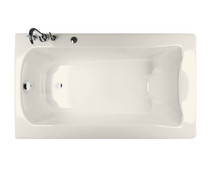 Release 6032 Acrylic Drop-in Right-Hand Drain Combined Hydromax & Aerofeel Bathtub in Biscuit