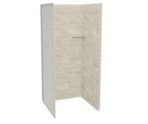 Utile 3636 Composite Direct-to-Stud Three-Piece Alcove Shower Wall Kit in Organik Loam