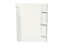 60 x 72 in. Acrylic Direct-to-Stud Back Wall in White