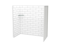 Utile 6032 Composite Direct-to-Stud Three-Piece Tub Wall Kit in Metro Tux