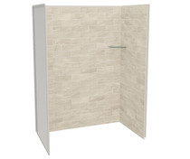 Utile 6032 Composite Direct-to-Stud Three-Piece Alcove Shower Wall Kit in Organik Loam
