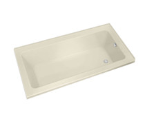 Pose 7242 IF Acrylic Corner Right Right-Hand Drain Aeroeffect Bathtub in Bone