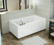 ModulR 6032 (With Armrests) Acrylic Corner Right Left-Hand Drain Bathtub in White