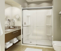 Rectangular Base 6032 3 in. Acrylic Alcove Shower Base with Right-Hand Drain in White