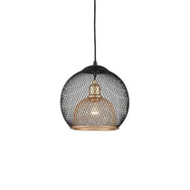 KUZCO Lighting 494412-BK/GD Gibraltar - 1 Light Pendant-11.5 Inches Tall and 12 Inches Wide, Finish Color: Black/Gold