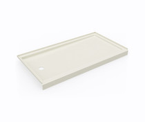 SR-3260LM/RM 32 x 60 Swanstone Alcove Shower Pan with Left Hand Drain in Bone