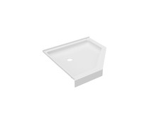 R-36NEO 36 x 36 Veritek Corner Shower Pan with Center Drain in White