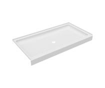 R-3260 32 x 60 Veritek Alcove Shower Pan with Center Drain in White