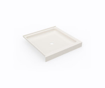 SS-36DTF 36 x 36 Swanstone Corner Shower Pan with Center Drain in Bisque