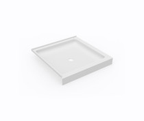 SS-36DTF 36 x 36 Swanstone Corner Shower Pan with Center Drain in White