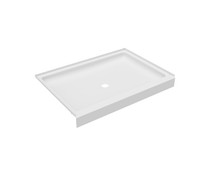 R-3448 34 x 48 Veritek Alcove Shower Pan with Center Drain in White