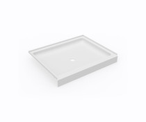 SS-3442 34 x 42 Swanstone Alcove Shower Pan with Center Drain in White