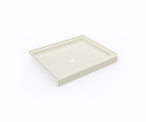 SS-3442 34 x 42 Swanstone Alcove Shower Pan with Center Drain in Bone