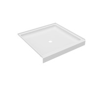R-4242 42 x 42 Veritek Alcove Shower Pan with Center Drain in White
