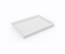 SS-3448 34 x 48 Swanstone Alcove Shower Pan with Center Drain in White