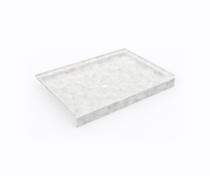 SS-3448 34 x 48 Swanstone Alcove Shower Pan with Center Drain in Ice