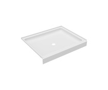 R-3442 34 x 42 Veritek Alcove Shower Pan with Center Drain in White