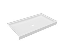 R-3460 34 x 60 Veritek Alcove Shower Pan with Center Drain in White