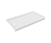 FR-3260LM 32 x 60 Veritek Alcove Shower Pan with Left Hand Drain in White