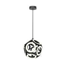 KUZCO Lighting CH51825-BK Magellan - 145W LED Chandelier-25.25 Inches Tall and 24.5 Inches Wide,