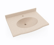 EV1B2231 Europa 22 x 31 Single Bowl Vanity Top in Bermuda Sand