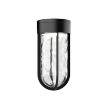 KUZCO Lighting EC17609-BK Davy - 16W LED Outdoor Flush Mount-9.25 Inches Tall and 4.63 Inches Wide,