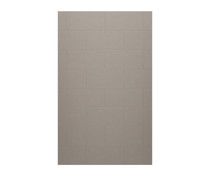 TSMK-9662-1 62 x 96 Swanstone Traditional Subway Tile Glue up Bathtub and Shower Single Wall Panel in Clay