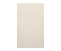 TSMK-8462-1 62 x 84 Swanstone Traditional Subway Tile Glue up Bathtub and Shower Single Wall Panel in Bisque