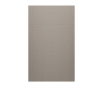 TSMK-8434-1 34 x 84 Swanstone Traditional Subway Tile Glue up Bathtub and Shower Single Wall Panel in Clay