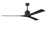 Nan XL 6-speed ceiling fan in Matte White finish with 72 solid matte black wood blades