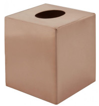 Thompson Traders Smooth Rose Gold Tissue Holder