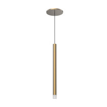 KUZCO Lighting PD15415-BG Elixir - 6W LED Pendant-14.75 Inches Tall and 1 Inches Wide, Finish Color: Brushed Gold