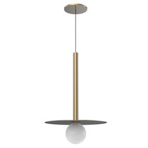 KUZCO Lighting PD15519-BG Elixir - 8W LED Pendant-17.75 Inches Tall and 11.88 Inches Wide, Finish Color: Brushed Gold