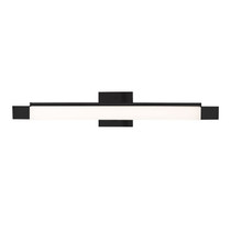 KUZCO Lighting VL13424-BK Soho - 31W LED Bath Vanity-4.5 Inches Tall and 27.5 Inches Wide, Finish Color: Black