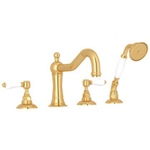 Acqui® 4-Hole Deck Mount Tub Filler Italian Brass