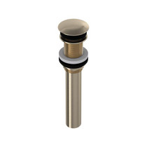 Push Drain Without Overflow Satin Nickel
