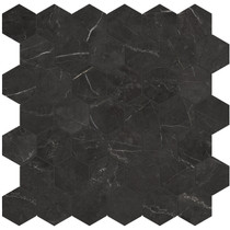 LA MARCA NERO VENATO HONED 2" HEXAGON MOSAIC Case  - 10 EACH