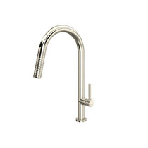 Tenerife Pull-Down Kitchen Faucet With C-Spout Polished Nickel