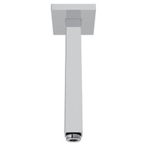 6" Ceiling Mount Shower Arm With Square Escutcheon Polished Chrome