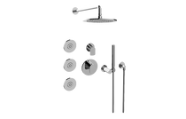 GRAFF GL2.122SG-LM42E0-BB M-Series Full Thermostatic Shower System w/Diverter Valve (Rough & Trim)