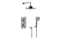 GRAFF GR2.022WD-1L1C-MBK M-Series Thermostatic Shower System - Shower with Handshower (Rough & Trim)