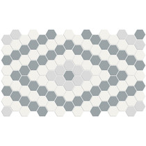 SOHO AFTERNOON BLEND MATTE GLAZED PORCELAIN DIAMOND MOSAIC Case  - 10 EACH