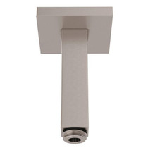 3" Ceiling Mount Shower Arm With Square Escutcheon Satin Nickel