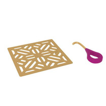 Mosaic Decorative Drain Cover Unlacquered Brass