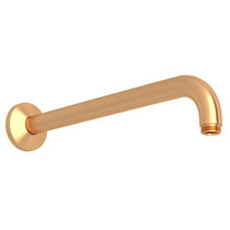 12" Reach Wall Mount Shower Arm Satin Gold