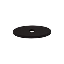 Oval Backplate Small 1 1/4" - Flat Black