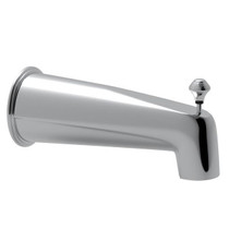 Wall Mount Tub Spout With Diverter Polished Chrome