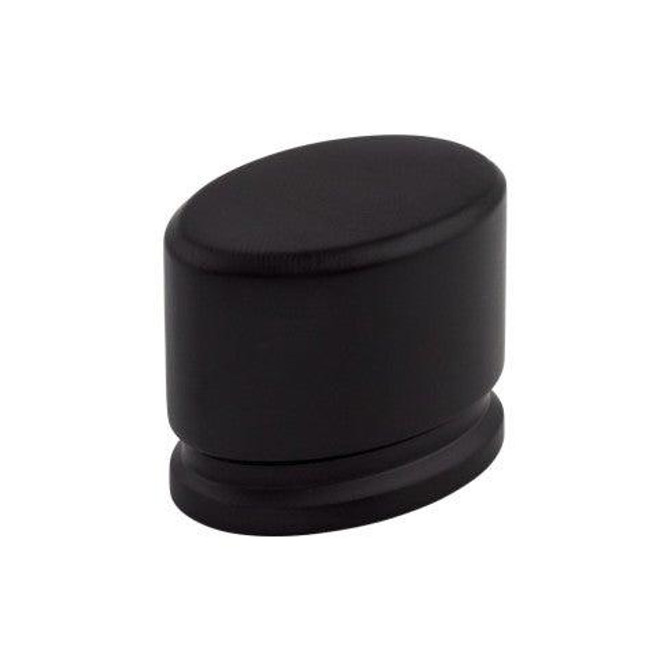 Oval Knob Large 1 3/8" - Flat Black